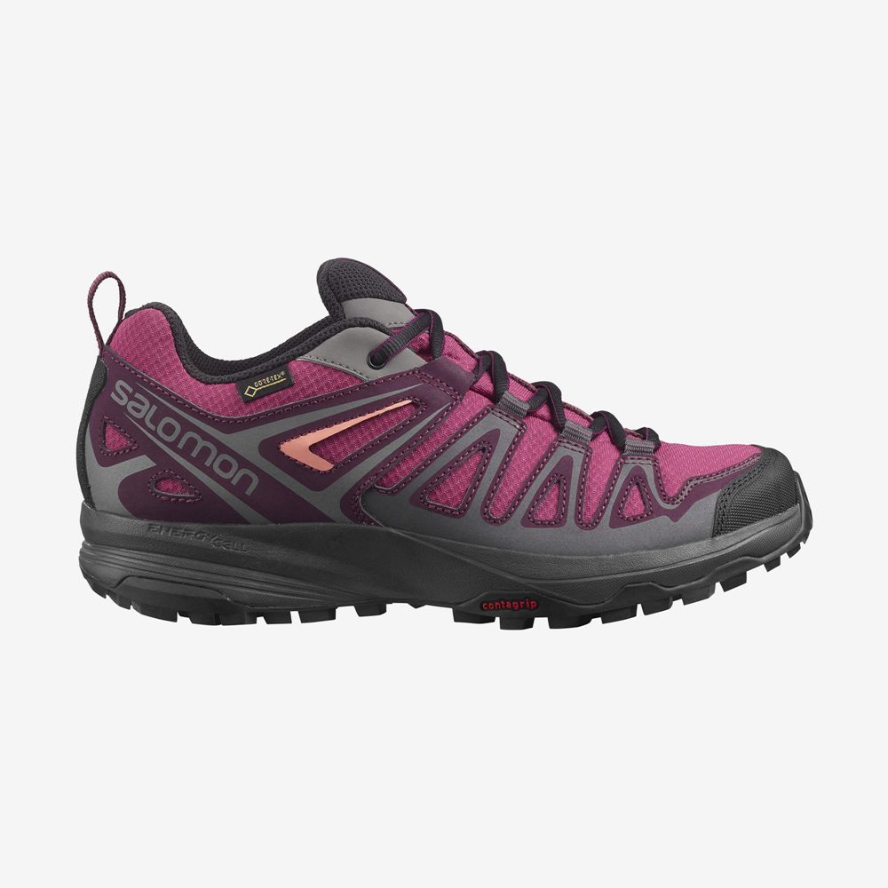 Zapatillas Trekking Salomon Mujer Moradas - Salomon Argentina X CREST GORE-TEX,621978-YMG